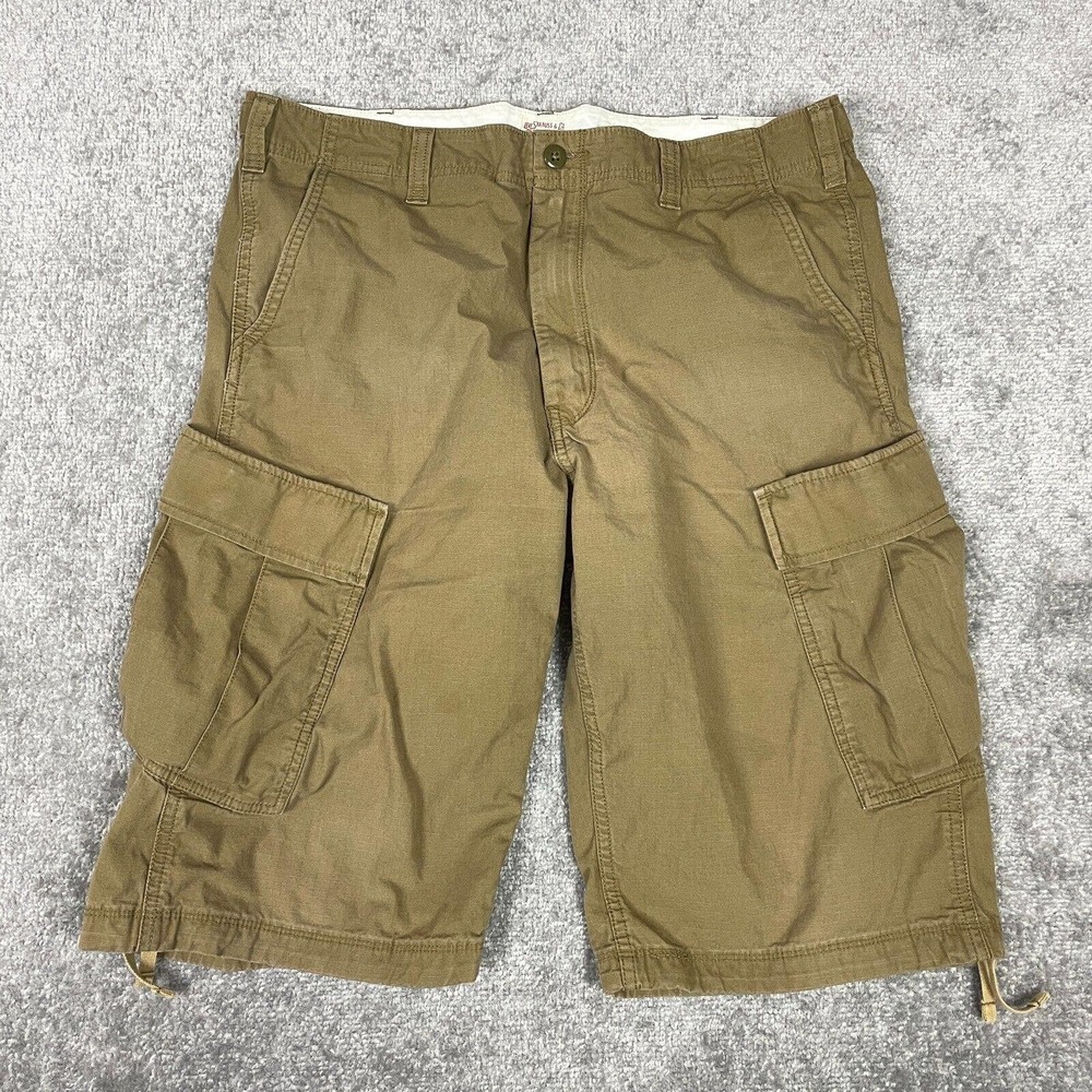 Levi Strauss Shorts Mens 36 Khaki Tan Cargo Utility FLAWS